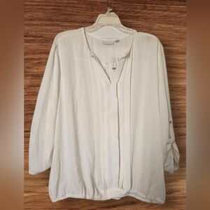 New York & Company 3/4 Sleeve Blouse Women XL NWT